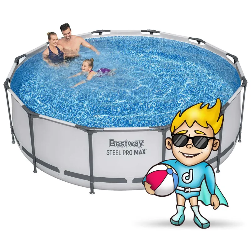 Garden frame pool 366 x 100 cm, great for kids' summer fun