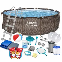 18-in-1 garden frame pool 366 x 100 cm, perfect for summer fun