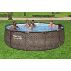 Family-friendly garden frame pool 366 x 100 cm, perfect for outdoor fun
