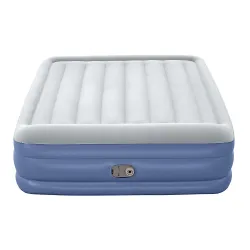 Comfortable double inflatable airbed 203x152x46 cm, perfect for guests and camping