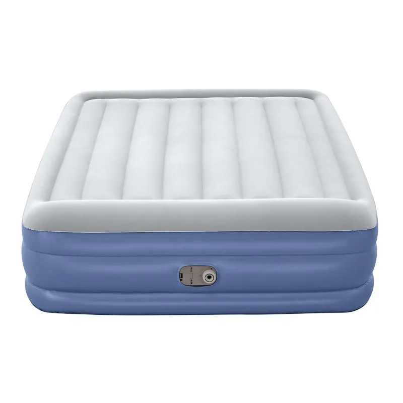 Comfortable double inflatable airbed 203x152x46 cm, perfect for guests and camping
