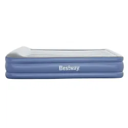 Inflatable airbed with built-in pump, perfect for bedrooms or camping trips