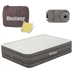 Bestway 69050 Inflatable Airbed 203 x 152 x 46 cm with Built-in Electric Pump