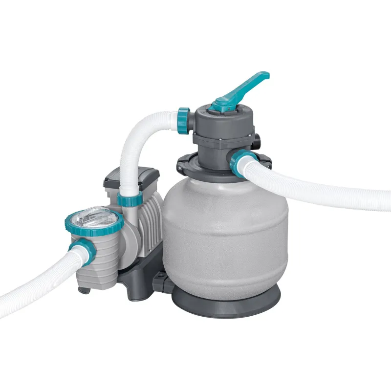Efficient pool pump 8327 l/h with 25kg sand for clean water