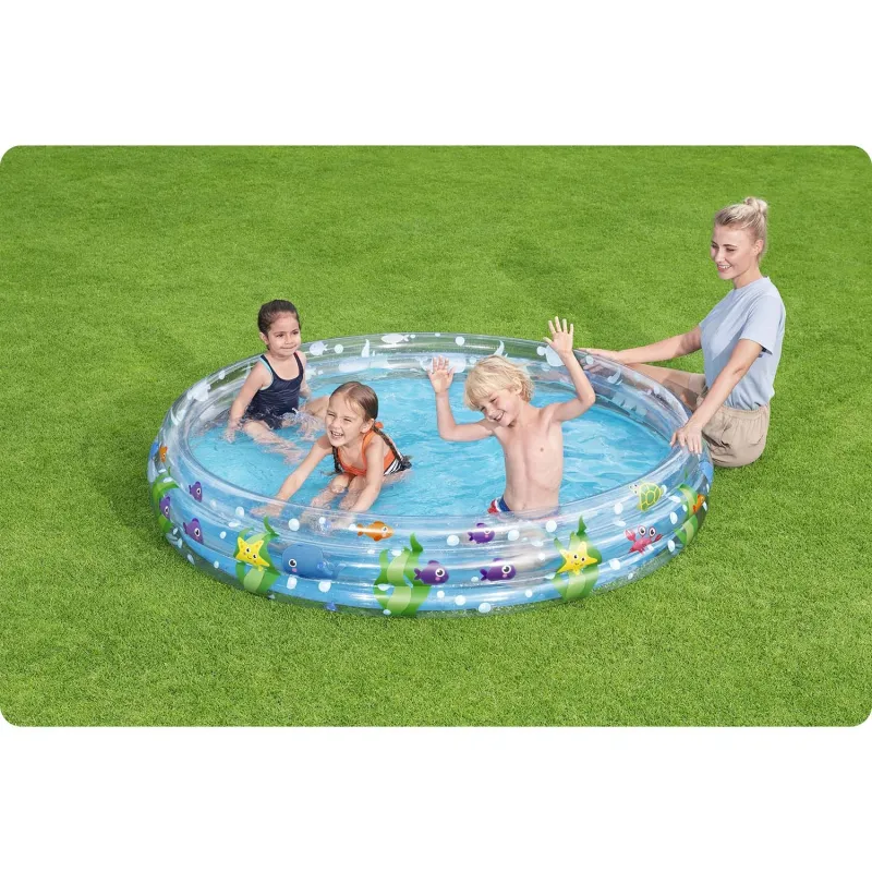 Perfect inflatable pool for the garden, providing joy for children in summer