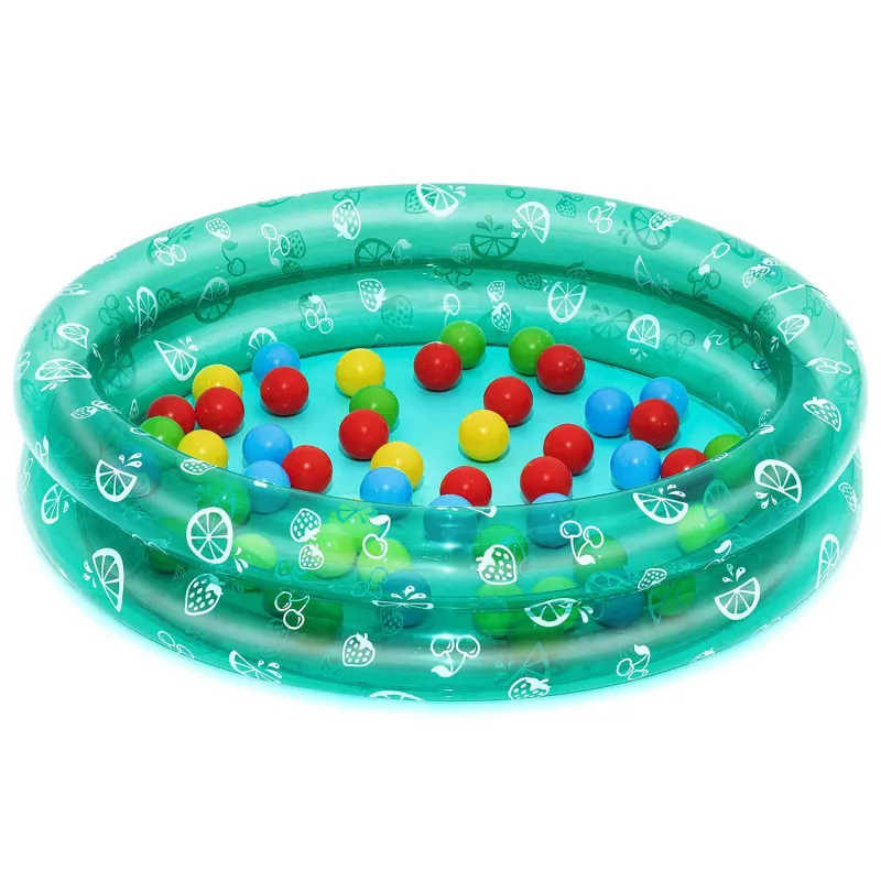 91x20cm inflatable pool with colorful balls, great for the garden