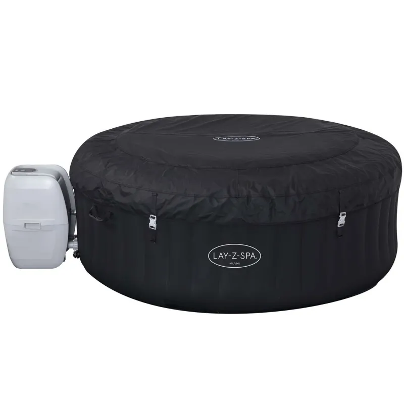 Inflatable Hot Tub Lay-Z Miami for four, perfect for garden or terrace use