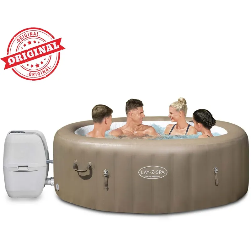 Inflatable SPA Lay-Z Palm Springs with soft interior, relax in the garden