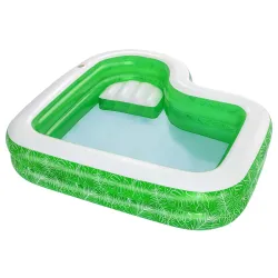 Made from durable material, 231 x 231 x 51 cm inflatable pool
