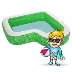 Perfect for garden fun, 231 x 231 x 51 cm inflatable pool