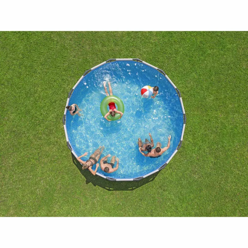 Stylish 12-in-1 garden frame pool 427 x 122 cm