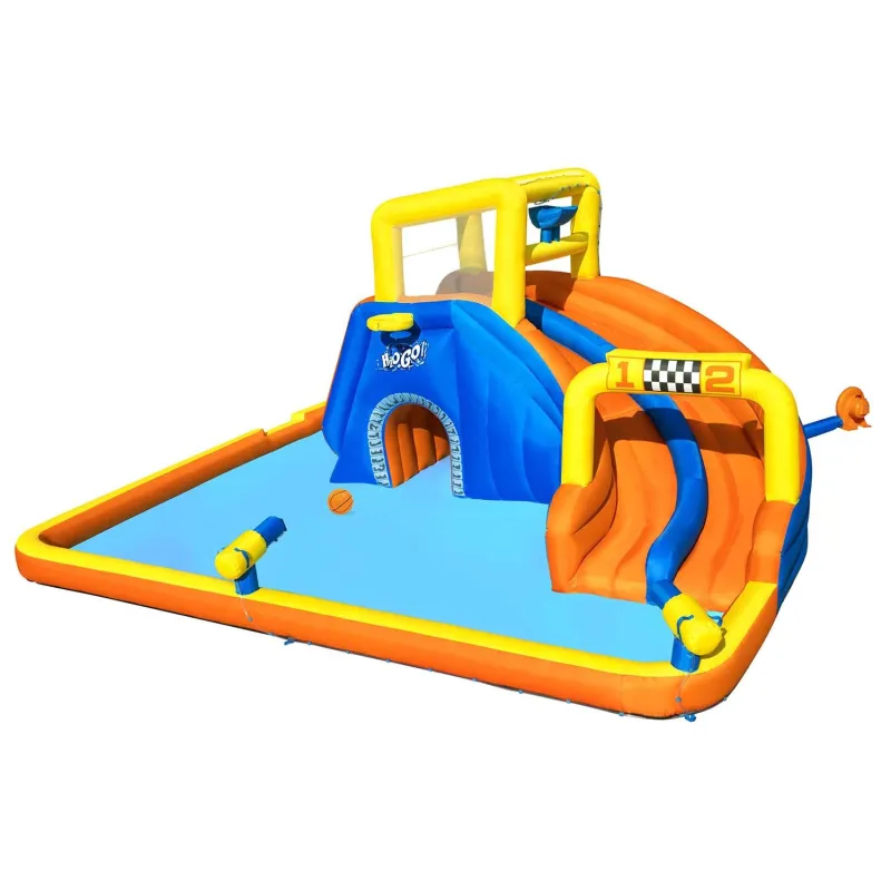 Mega Park playground with water attractions, great for summer fun