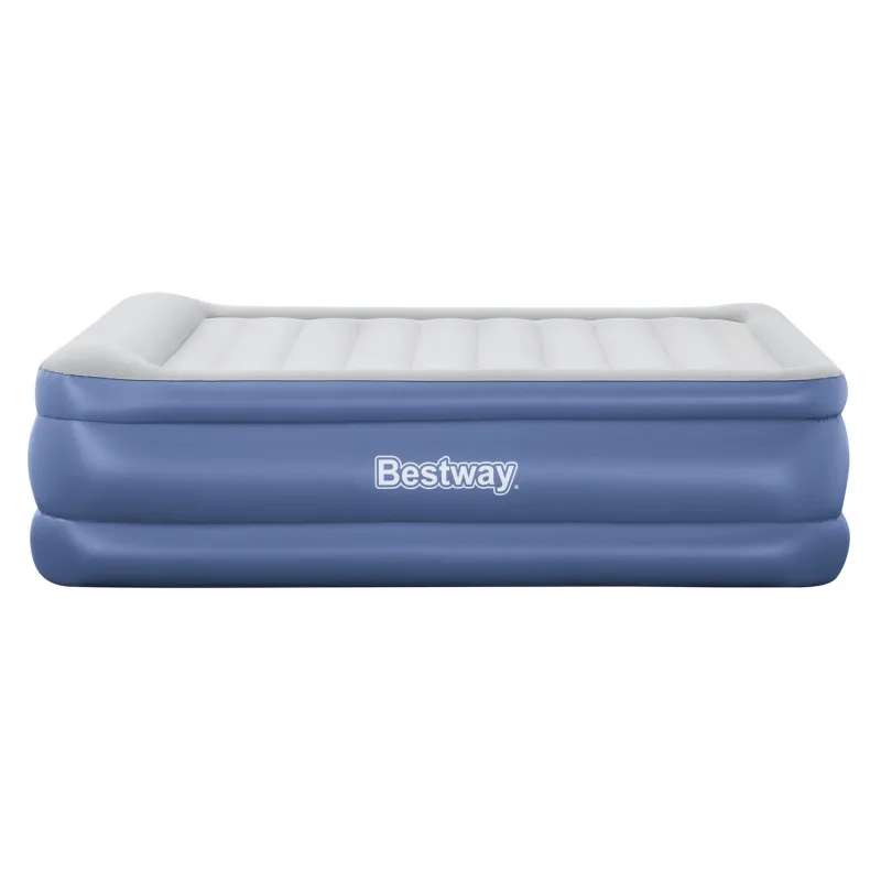 Inflatable airbed with a soft-touch surface for a comfortable night's sleep
