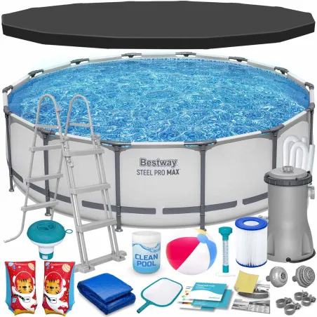 19-in-1 frame pool 427 x 107 cm, perfect for outdoor fun, sturdy design