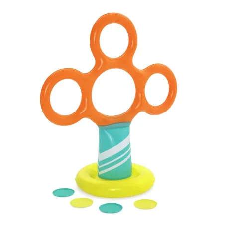 Bestway Frisbee Stand with Hoops for Kids, colorful water toy for outdoor fun