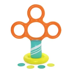 Bestway Frisbee Stand with Hoops for Kids, great for kids' garden games