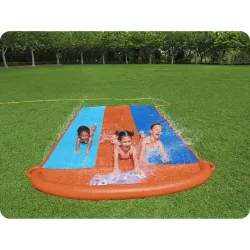 Colorful 488cm water slide for kids in the garden