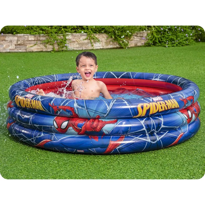 Spiderman inflatable pool 122 x 30 cm, colorful and attractive for kids