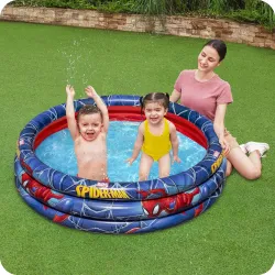 Spiderman inflatable pool 122 x 30 cm, perfect for kids in summer