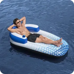 Colorful Indigo Wave swimming airbed Bestway 43533, perfect for the beach