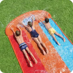 Durable 3-person water slide 488 cm for kids Bestway 52479