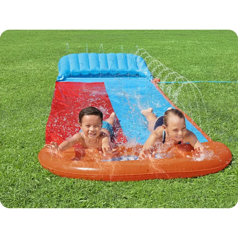 Colorful 2-person water slide 488 cm Bestway 52478