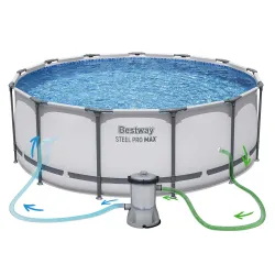 396 x 122 cm garden pool, easy to assemble, perfect for summer parties in the garden