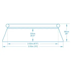 305 x 66 cm garden pool, perfect for children's outdoor play