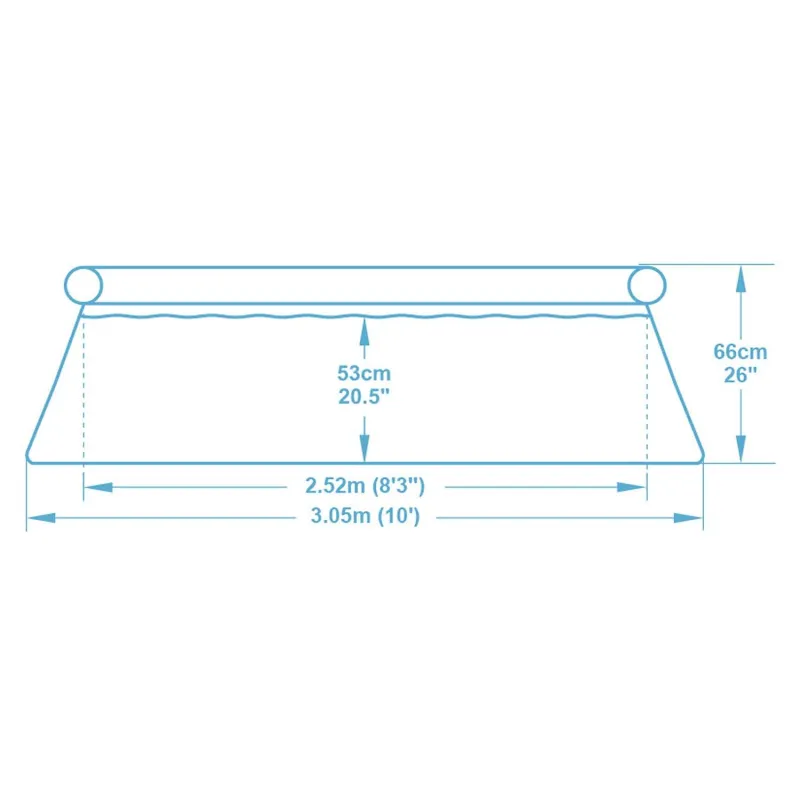 305 x 66 cm garden pool, perfect for children's outdoor play