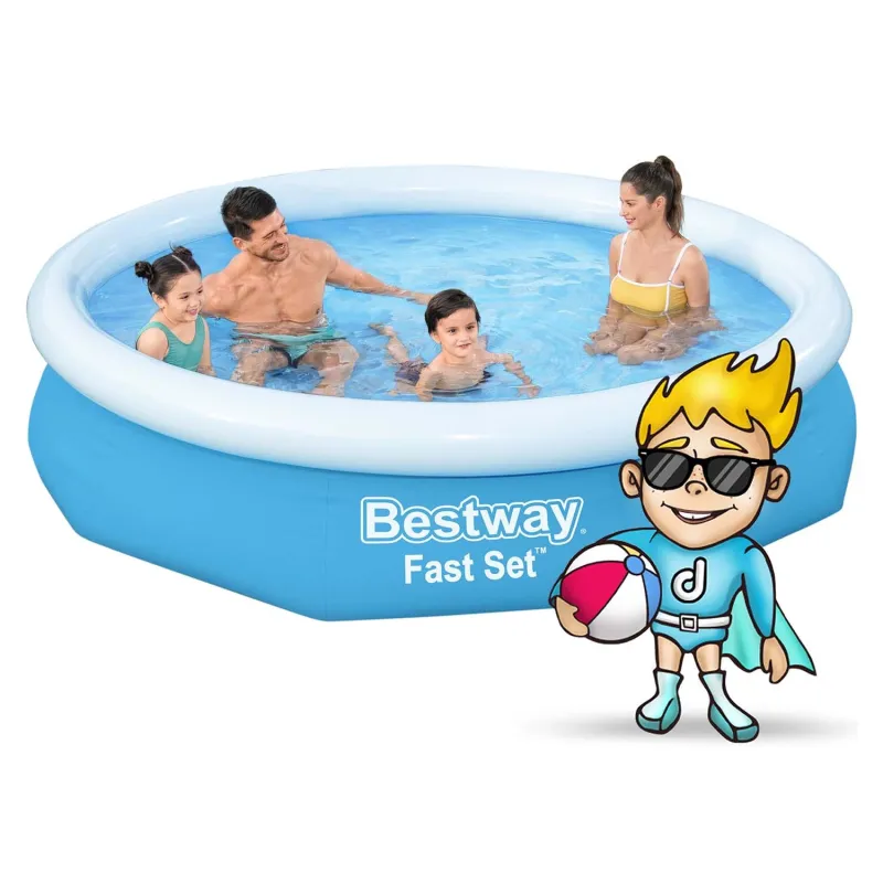 Garden pool 244 x 61cm 9in1, blue color, perfect for relaxing in the garden