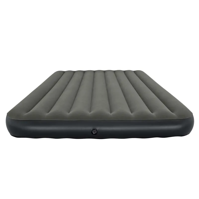 Blue inflatable airbed 203x152x25 cm ideal for home use