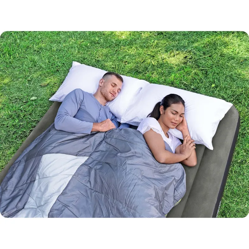 Double inflatable airbed 203x152x25 cm for couples or guests at home