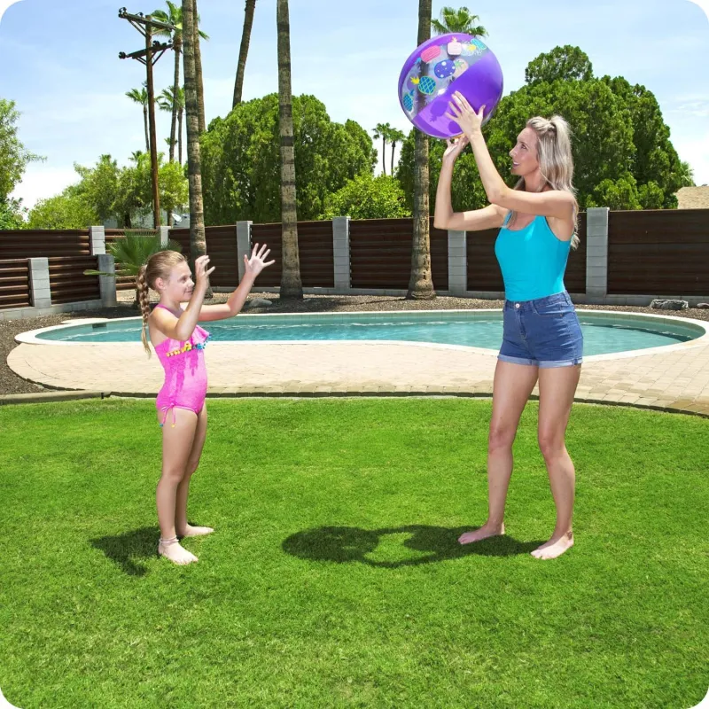 51 cm purple beach ball, great for beach and pool activities
