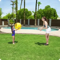 Stylish yellow beach ball 51 cm Bestway 31036, great for garden play