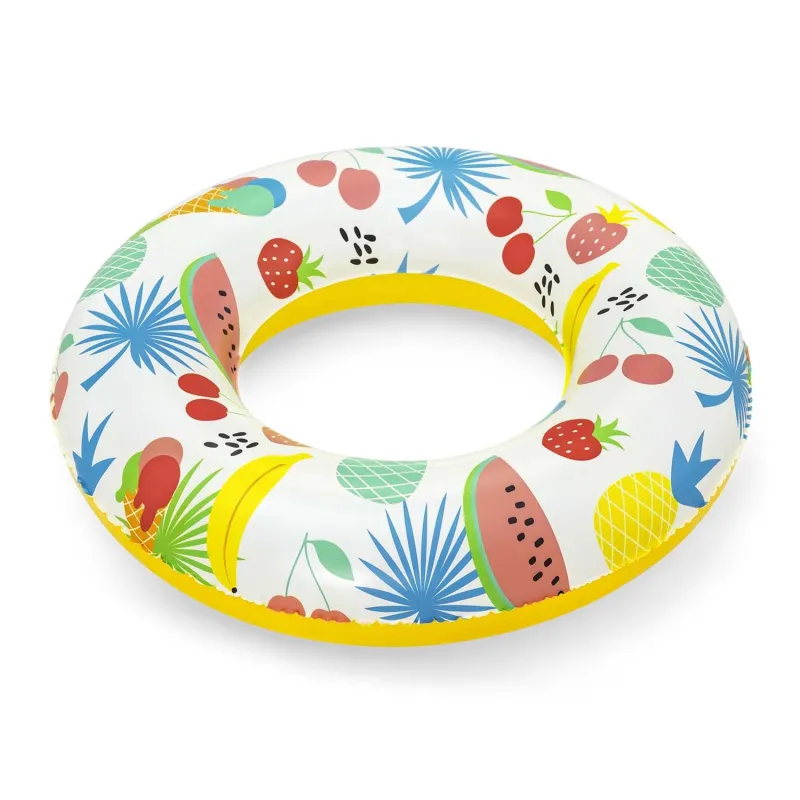 Colorful watermelon swimming ring 61 cm, great for beach or pool use