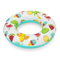 Colorful cactus swimming ring 61 cm, great for the beach