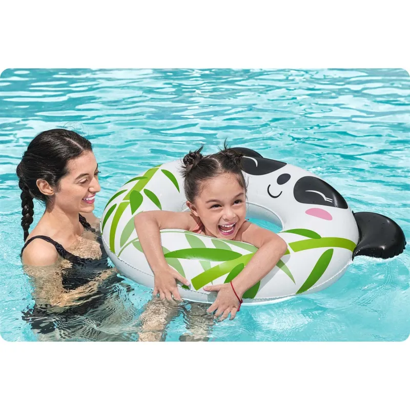 Black and white panda swimming ring, great for water play