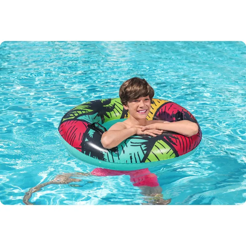 Perfect for pool fun, turquoise swimming ring, category: Swim Rings