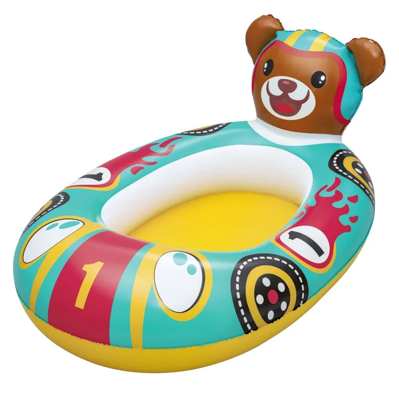 Inflatable bear-shaped float, perfect for kids' water play