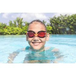 Red swimming goggles for kids Bestway 21005, perfect for water play and swimming activities