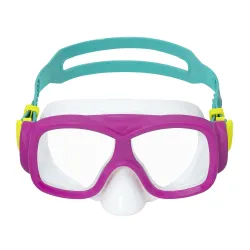 Comfortable swimming mask in pink and turquoise, great for holidays
