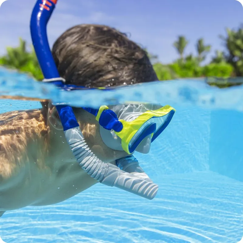 Diving set in navy and grey, great for snorkeling adventures
