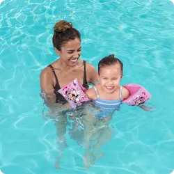 Minnie swimming armbands, perfect for water play in the garden or pool