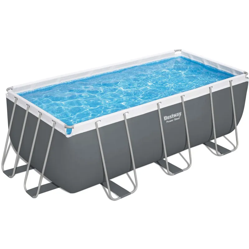 Stylish garden frame pool 412 x 201 x 122 cm, great for summer