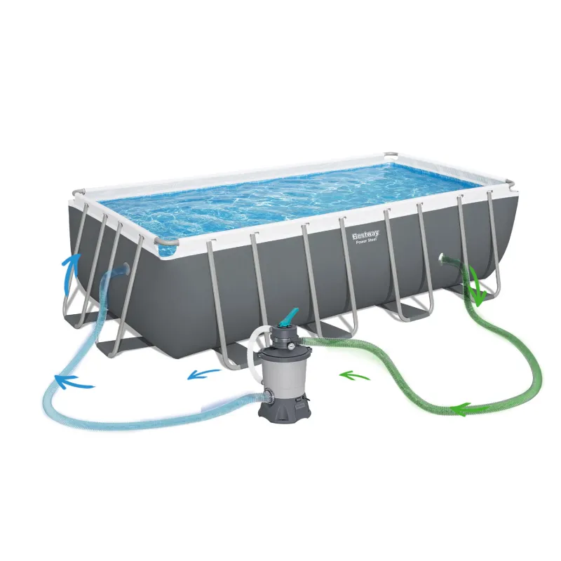 Garden pool for fun in the backyard, 488 x 244 x 122 cm, 11in1 Bestway 56671N
