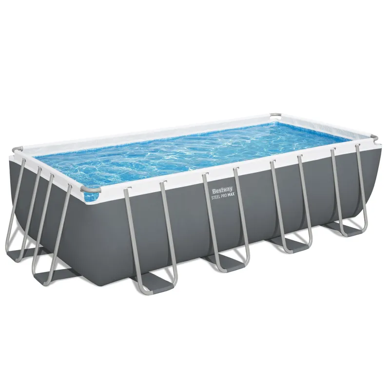 Blue 18-in-1 frame pool 488x244x122 cm, perfect for summer fun in the garden