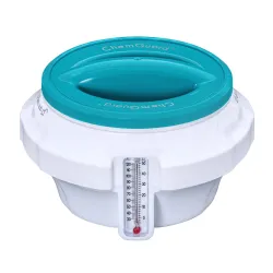 Made of durable material, pool float with chemical dispenser