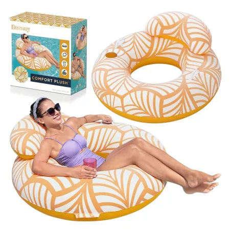 Bestway 43643 Swimming Ring with Backrest, comfortable and colorful swim ring