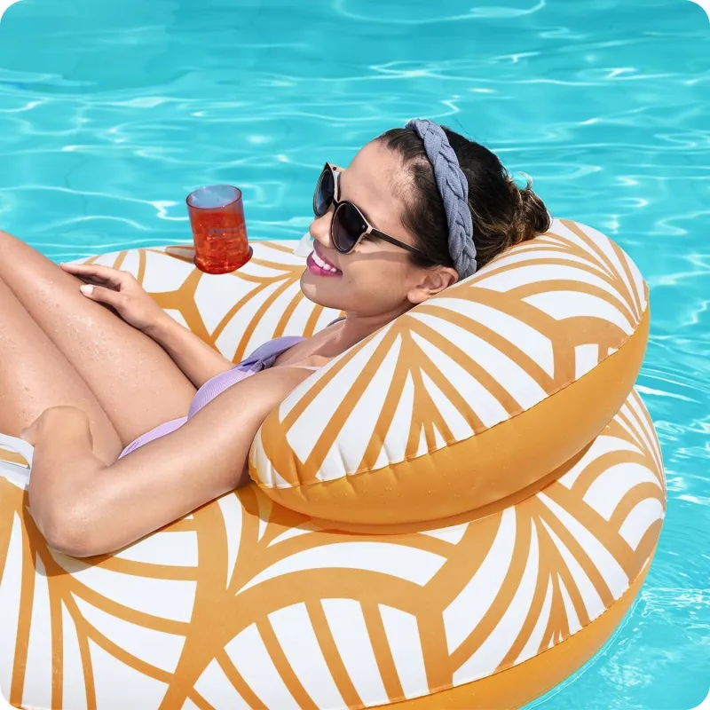 Bestway 43643 Swimming Ring with Backrest, perfect for relaxing in the water