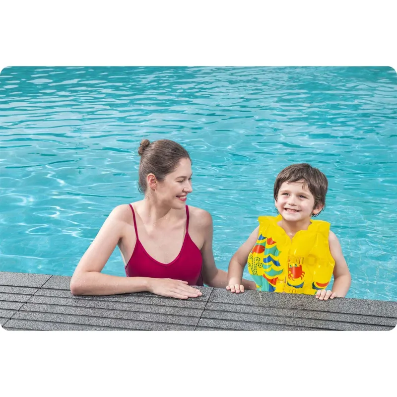 Ideal tropical swimming vest for pool and beach activities